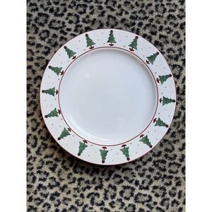 Vtg Set Of 2 Sakura Debbie Mumm Magic Santa 10.75" Christmas Dinner Plates READ